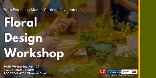 Floral Design Workshop \u2013 Create a Mother\u2019s Day Centerpiece