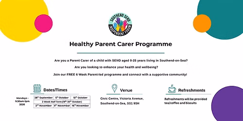 Healthy Parent Carers - 6 week in person course