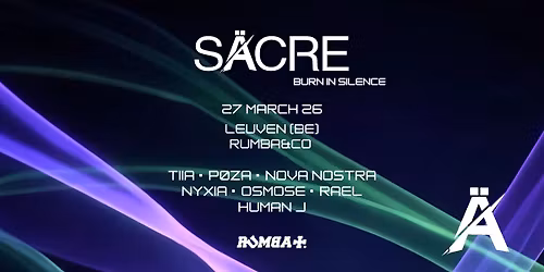 S\u00c4CRE presents: Burn in Silence - TIIA & NOVA NOSTRA Birthdays