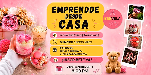Crea y Emprende: Taller Maestro de Velas Artesanales y Dise\u00f1o Cake.