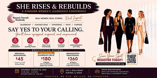 She Rises & Rebuilds - A Kingdom Women's Leadership Conference