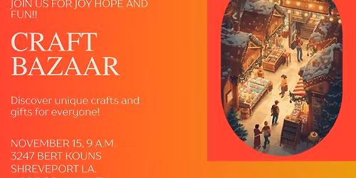 Hope Community\u2019s Craft Bazaar