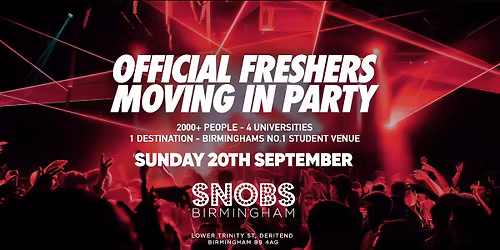 The Official Birmingham Freshers Moving in Party | Birmingham Freshers 2026