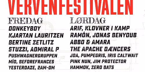 Vervenfestivalen 2026