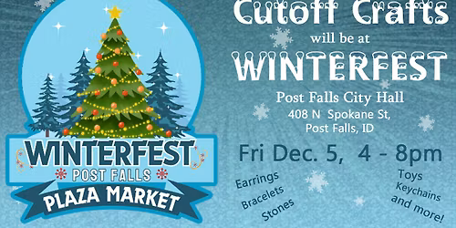Winterfest and Market on 4th - Cutoff Crafts is Hosting a Booth