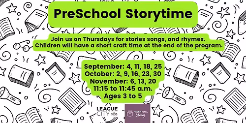PreSchool Storytime