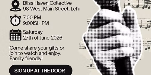 Open Mic Night at Bliss Haven!