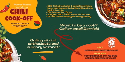 3rd Annual Power Plates Chili Cook-Off