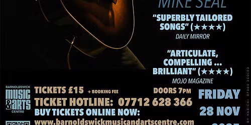 Sean Taylor & Mike Seal @ Barnoldswick Arts Centre 