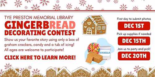 Family Fun! Gingerbread Decorating Contest and Party