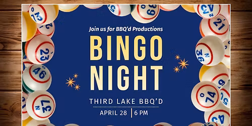 Bingo Night with Kris and Hunter at BBQ\u2019d Productions Third Lake