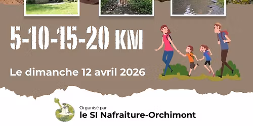 Marche ADEPS - ORCHIMONT 12 AVRIL 2026