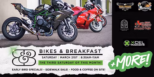 Bikes & Breakfast - West Side Roundup | SATURDAY | MARCH 21ST
