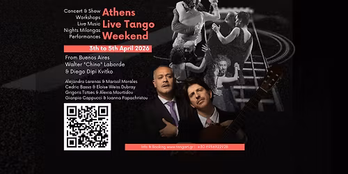 ATHENS LIVE TANGO WEEKEND | 3, 4, 5 April 2026