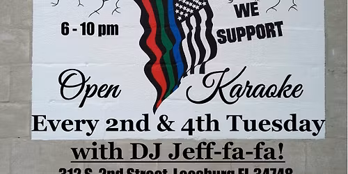 Son\u2600Rae\ud83c\udfa4KARAOKE at THE\ud83c\udfb6WAREHOUSE in LEESBURG EVERY 2nd & 4th TUESDAY f\/ 6-10PM w\/\ud83c\udf99DJ JEFF-fa-fa!