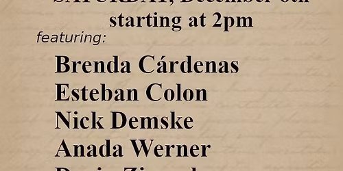 Poetry Reading @ Vintage & Modern Books - Racine