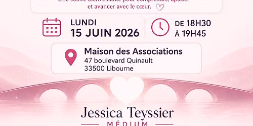 Conf\u00e9rence GRATUITE sur la m\u00e9diumnit\u00e9 et le contact d\u00e9funt