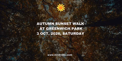 Autumn Sunset Walk at Greenwich Park