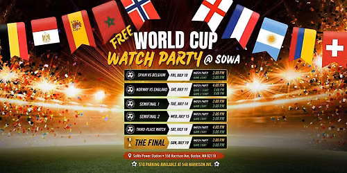 \u26bd FREE EVENT | World Cup Watch Party @ SoWa