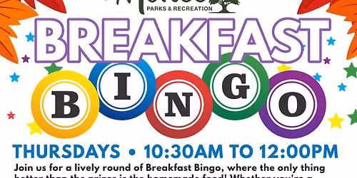 Breakfast Bingo - August 20th