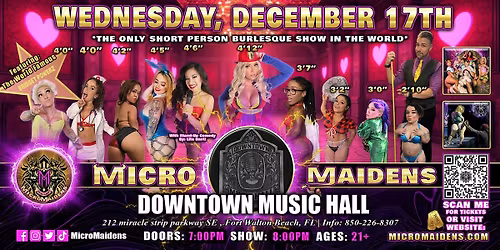 Fort Walton Beach, FL - Micro Maidens Dwarf Dancers @ Downtown Music Hall