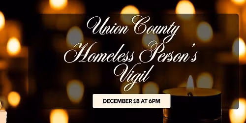 Union County Homeless Person's Vigil
