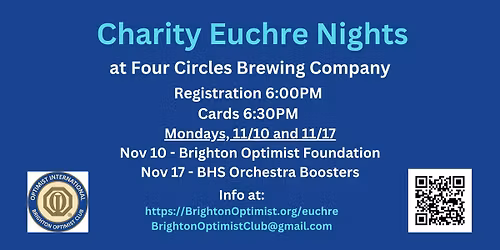 Charity Euchre Night for Optimist Foundation Liv County