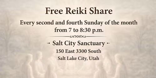 Free reiki share W\/Bobby @salt city sanctuary 