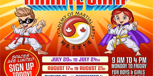 PCAMA Summer Super Hero Karate Camp Week 2