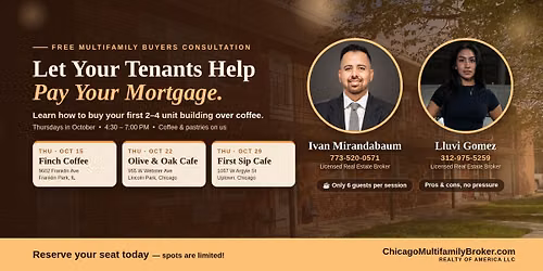 Free Multifamily Buyers Consultation at Finch Coffee