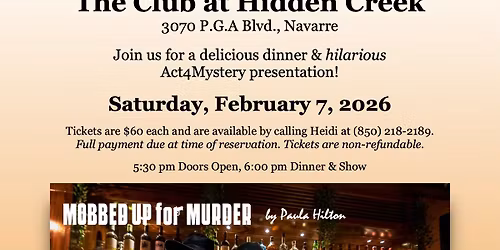 MOBBED UP FOR MURDER - FUNdraiser - Written by Paula Hilton