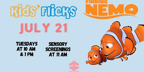 FINDING NEMO \u2013 Kids' Flicks at the Fargo Theatre