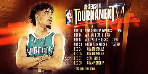 NBA Cup: Charlotte Hornets at Miami Heat