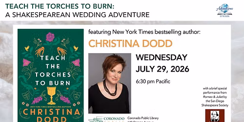 Teach the Torches to Burn Shakespearean Wedding Adventure: NYT bestselling author Christina Dodd