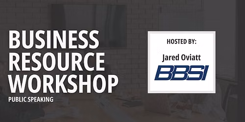 Business Resource Workshop: Public Speaking w\/ Jared Oviatt