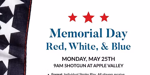 Memorial Day Red, White, and Blue Golf Tournament