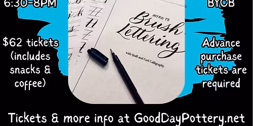 Intro to Brush Lettering Workshop (with Kate Edwards of Quill & Curl Calligraphy)
