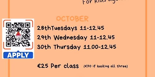 West End Art Studios, Halloween themed kids workshop