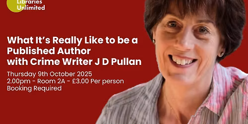 Author event: Crime Writer J D Pullan