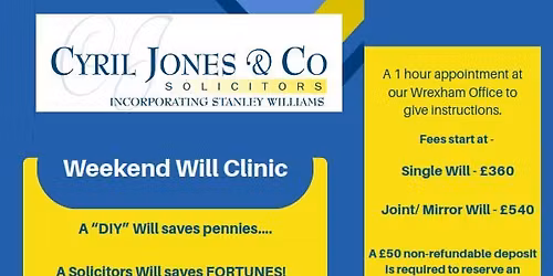 Weekend Will Clinic