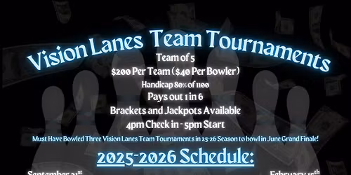 Vision Lanes - Team Tournaments