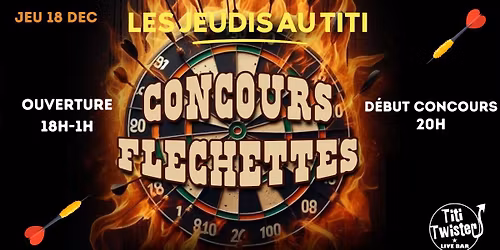 Darts Challenge \u2013 RDV du Jeudi 1 fois par mois