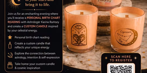 Birth Chart Candle Workshop with Astrologer Karina Ramsey