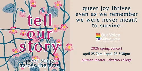 Tell Our Story: Queer Songs Across the Eras