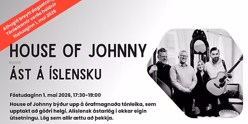 \u00c1st \u00e1 \u00edslensku - t\u00f3nleikar