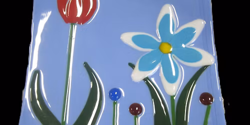 Glass Fusing: Spring Blossoms Plate