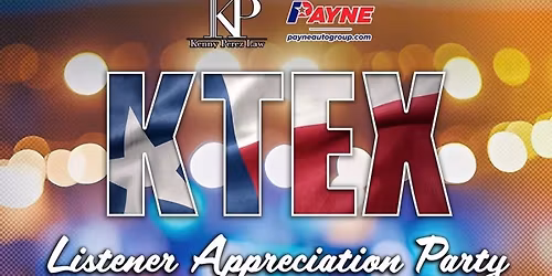 \ud83c\udf89 KTEX Listener Appreciation Party at Mustang Lounge! \ud83c\udf89