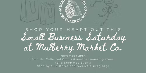 Small Business Saturday Shop Hop