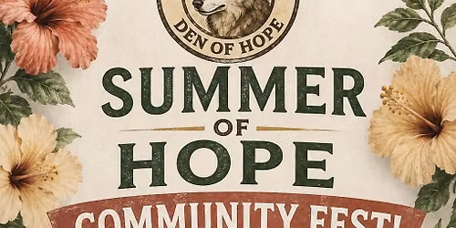 Wolf Pack Den of Hope: Summer of Hope Community Fest Giveaway!