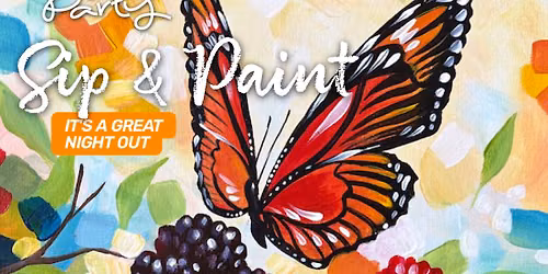Join Brush Party to paint 'Butterfly Bouquet' in Butlers Cross